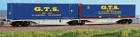 40276 ACME Articulated Container car type Sggmrss 90 of GTS Rail with swap bodies